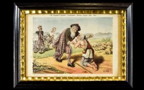 Tom Merry Framed Colour Lithograph Presentation Cartoon 'The Return Of The Prodigal Son' From St