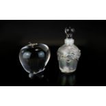 Wedgwood Decorative Glass Apple Ornament moulded glass apple with etched Wedgwood mark to underside.