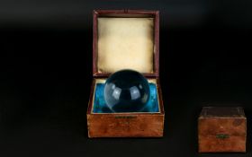 Antique Glass Sphere A glass gazing ball circa late 19th/early 20th century.