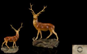 Beswick Wild Animal Figure Connoisseur Series 'Stag'. Majestic model no 2629. Designer G Tongue.