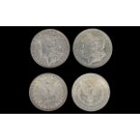 United States of America Silver One Dollars ( 2 ) High Grade Coins - Philadelphia Mints. Dates