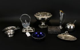A Good Collection of Silver Plated Ware comprising Yeoman Silver Plated Apple Preserve Dish and