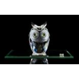 Swarovski Crystal Figure ' Woodland Friends Collection ' Large Owl. No 7636 NR 060 000.