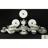 Royal Doulton 52 Piece Part Tea Set English Fine Bone China Tudor Grave 1997 To include: five mugs,
