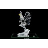 Swarovski - Silver Crystal Figurine ' Bald Eagle ' Feathered Friends. Designer Adi Stocker.