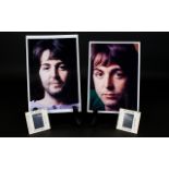 Beatles Photography Interest Paul McCartney By John Kelly Two Original Colour Transparencies Taken