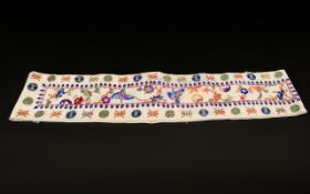 Vintage Chinese Silk Hand Embroidered Sleeve Band Circa early 20th century,