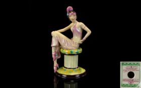 Kevin Francis Hand Painted - Art Deco Style Ltd and Numbered Edition Porcelain Figure ' Danielle '