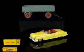 Dinky Toys- 131 Die Cast Model, Cadillac Tourer. Yellow body 1956-1963. With original box.