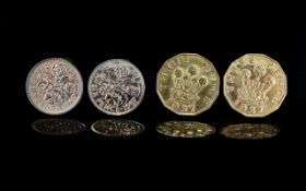 Two Pairs of 'Old Coin' Cufflinks.