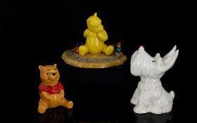Three Small Beswick Figures 1. Toot Toot Went The Whistle from The Winnie The Pooh Collection, 3.