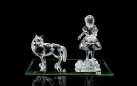 Swarovski Silver Crystal Figures ( 2 ) F