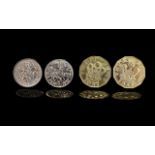 Two Pairs of 'Old Coin' Cufflinks. The f