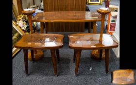 A Set Of Three Teak Coffee Tables Circa