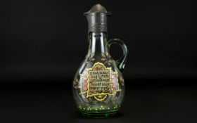 Antique German Glass And Pewter Beer/Mea