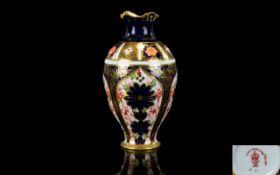 Royal Crown Derby Imari Pattern Small Vase. Pattern No 1128, Date 1912. Height 5 Inches.