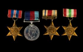 World War II Military Medals ( 4 ) In Total. Awarded to Bill Gains. Comprises 1/ The African Star.