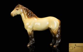 Beswick Horse Figure - Highland Pony ' Mackionneach ' Dun - Colour way. Model No 1644. Designer A.