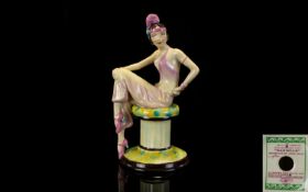 Kevin Francis Hand Painted - Art Deco Style Ltd and Numbered Edition Porcelain Figure ' Danielle '