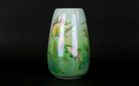 Royal Winton Grimwades 1940's Lustre Vase Small ovoid vase in pearl, blue, turquoise and green ombre