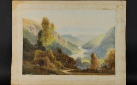 D. Trevor Bramson Late 19th Early 20th Century Original Watercolour Landscape On Paper Landscape