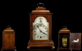 Winterhalder and Hofmeier Walnut Cased Bracket / Mantel Clock of Good Proportions. c.1880's. Good