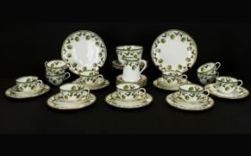 Aynsley Part Tea Service Forty items in total, each marked to base 'Aynsley England' with crown mark