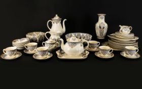 Masons Ironstones Liberty London Part Tea Service ''Lanthe'' Approx 44 pieces. Including Cups,