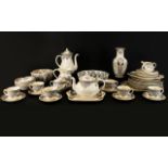 Masons Ironstones Liberty London Part Tea Service ''Lanthe'' Approx 44 pieces. Including Cups,