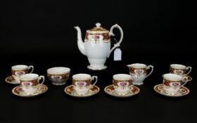 15 Piece ''Regency'' Queen Anne Fine Bone China Tea Service, Six Cups, Six Saucers, Tea, Cream And