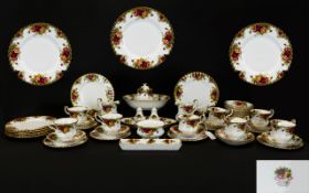 Royal Albert Old Country Rose ( 50 ) Piece Part - Tea / Dinner Service. c.1960's.