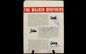 The Walker Brothers - 3 Autographs In 1960's UK Tour Programme - Scott, John & Gary.