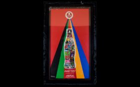 Olympic Interest Coca-Cola Sochi 2014 Winter Olympic Games Complete Set Of Framed Enamel Badges Five