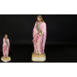 Capodimonte Style Fine Quality Hand Painted Sculpture/Figure Of Jesus Christ. No Markings To