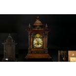 Hamburg American Clock H.A.C - Black Forest 14 Day Striking Mantle Clock, Made In Wiirttemberg.