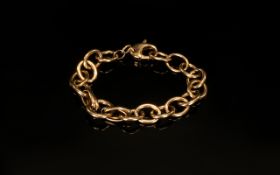 DKNY Desinger Rose Gold Coloured Bracelet the bracelet in the form of a dog chain with a good clasp.