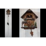 Black Forest - Hand Carved Chalet Style - Musical 8 Day Cuckoo Clock of Excellent Quality and