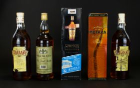 Five Bottles Of Spirits To Include Two Soberano, Bucktrouts Fine French Brandy And Two Bottles Of