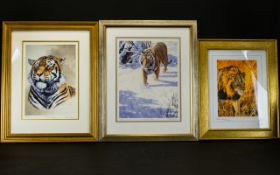 Stephen Gayford A Collection Of Three Limited Edition Giclee Prints Each housed in contemporary