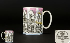 Wedgwood of Etruria Gilbert and Sullivan Operas Porcelain Mug, Depicting Scenes From Famous