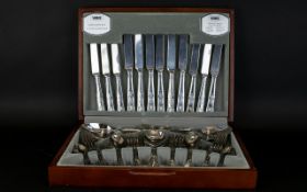 Viners Canteen Of Cutlery. Kings Royale. 50 Pieces In Set. Boxed.