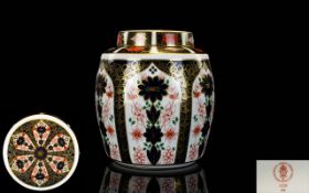 Royal Crown Derby Fine Quality Large Old Imari Pattern Lidded Ginger Jar.