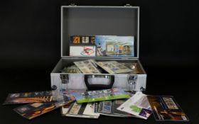 Royal Mail Mint Stamps, Hardcase Containing Approx 100 Presentation Packs