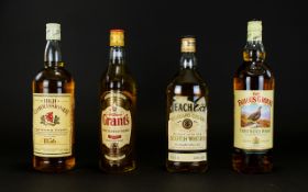 Whisky Interest. Four Bottles Of Unopened Whisky Comprising Grants, Famous Grouse, Teachers And High