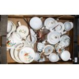 A Collection of Part Oriental Teasets and odd ceramic and glass items.