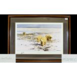 David Shepherd Artist Signed Ltd and Numbered Edition Colour Lithograph / Print. Titled ' Lone