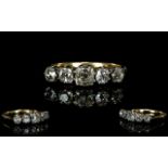 Antique Period - Superb Quality 5 Stone Diamond Ring.