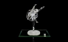 Swarovski Silver Crystal Figurine ' Ballerina ' When We Were Young Series. Designer Martin