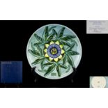 William John Moorcroft Ltd and Numbered Edition Moorcroft Year Plate, 2nd Series - First Edition