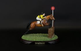 Country Artists Ltd Edition Racehorse Figure ' Arkle ' - Pat Taffe Triple Cheltenham Gold Cup Winner